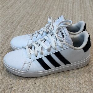 Adidas Classic White and Black Sneakers
